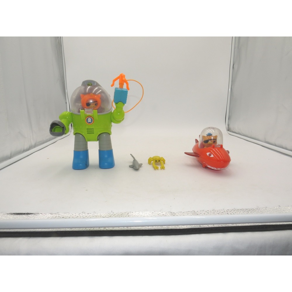 Octonauts Kwazii Octo Max Suit Lights Sounds‎ & Gup B Shark Vehicle Playset 2010